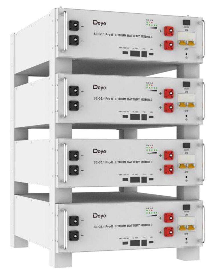 20 kW Batterie Speicher (4 x ) DEYE SE-G5.1 Pro B 48V Lifepo4