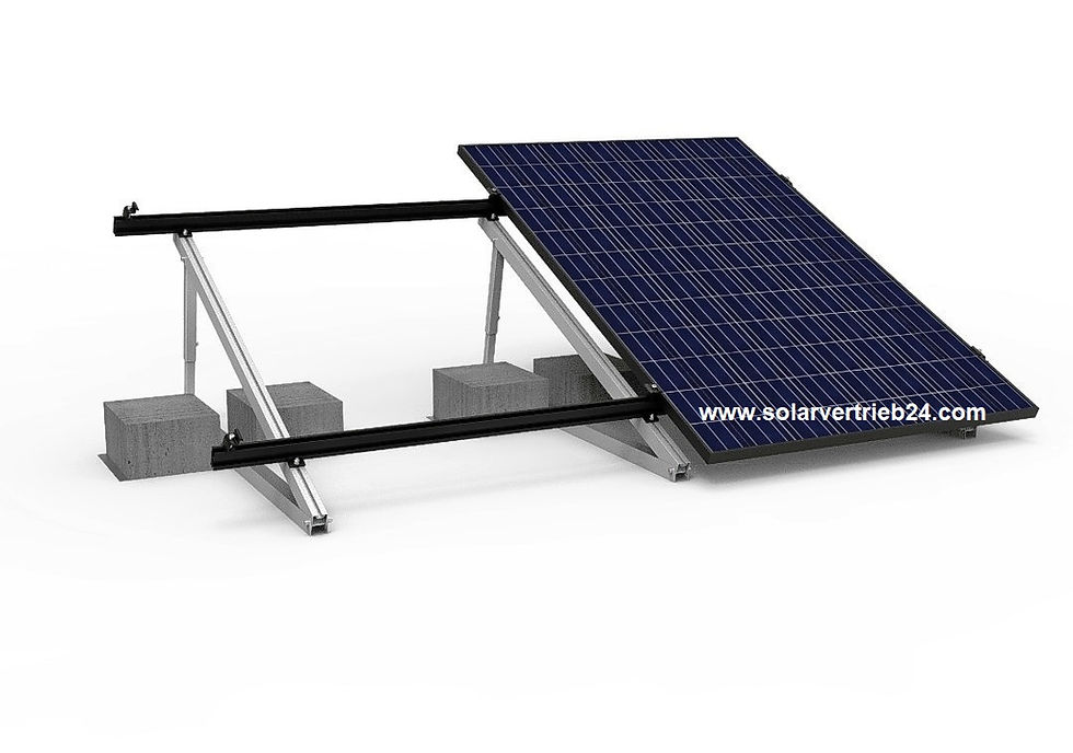 Miniaturbild: PV Solar Unterkonstruktion Flachdach - 2 Module
