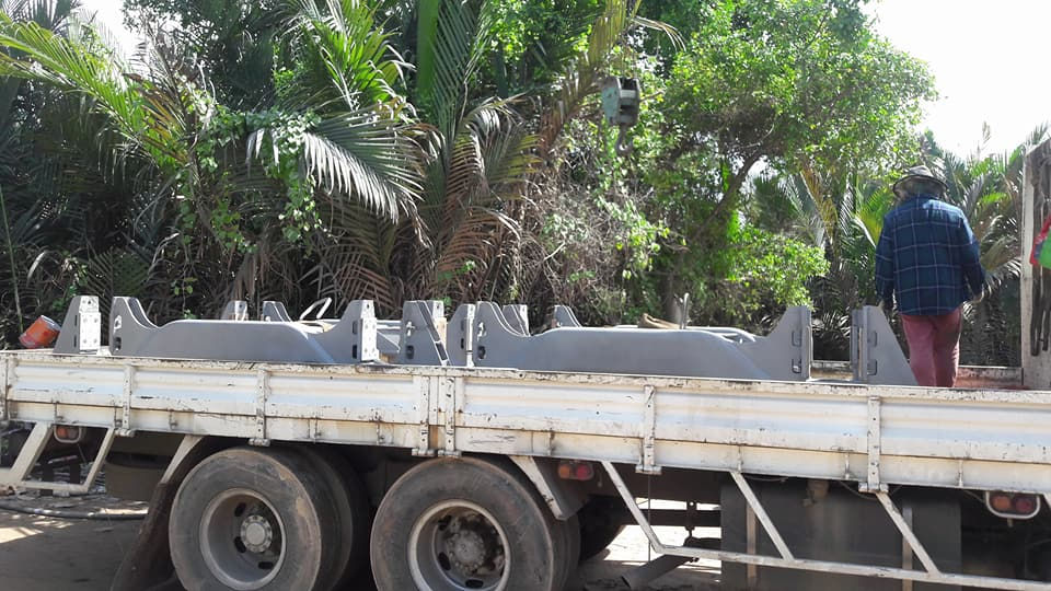 พ่นทรายแคร่รถไฟ