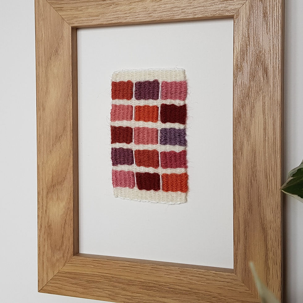Thumbnail: Gaps series | Heather, spice and rose | 17cm x 22cm