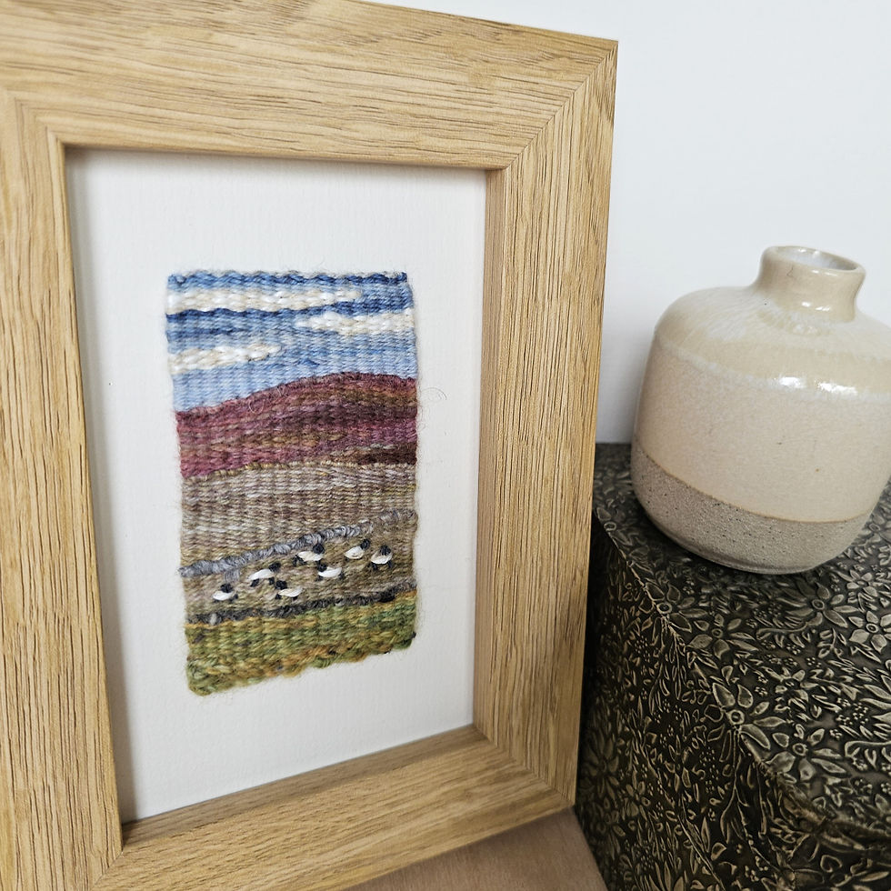 Thumbnail: Dales series | Hillside flock | 15cm x 20cm