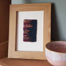 Contrasts series - Wine, ochre and Aegean blue - SOLD