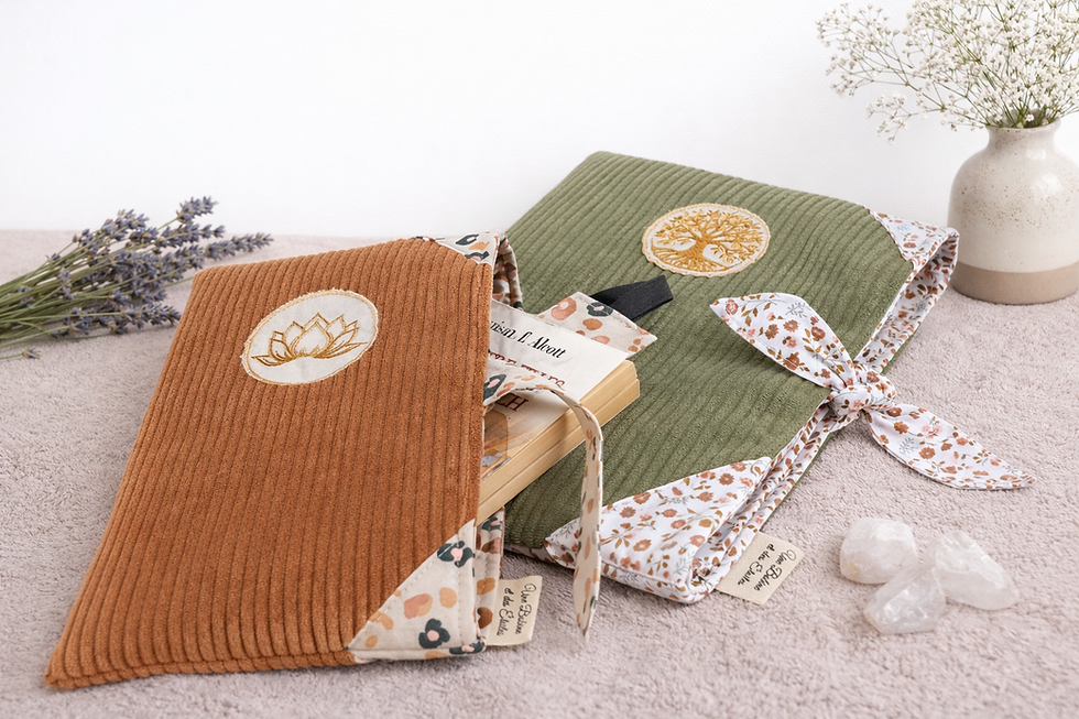Pochettes en tissu, lavande et cristaux