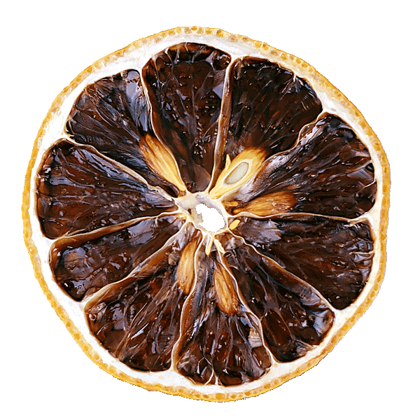 Rueda de limón deshidratada