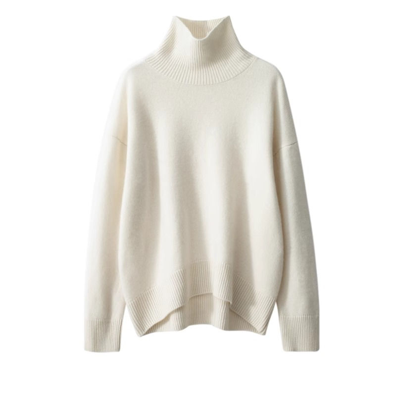 Thumbnail: 100% Pure Cashmere Heavyweight Roll Neck Jumper