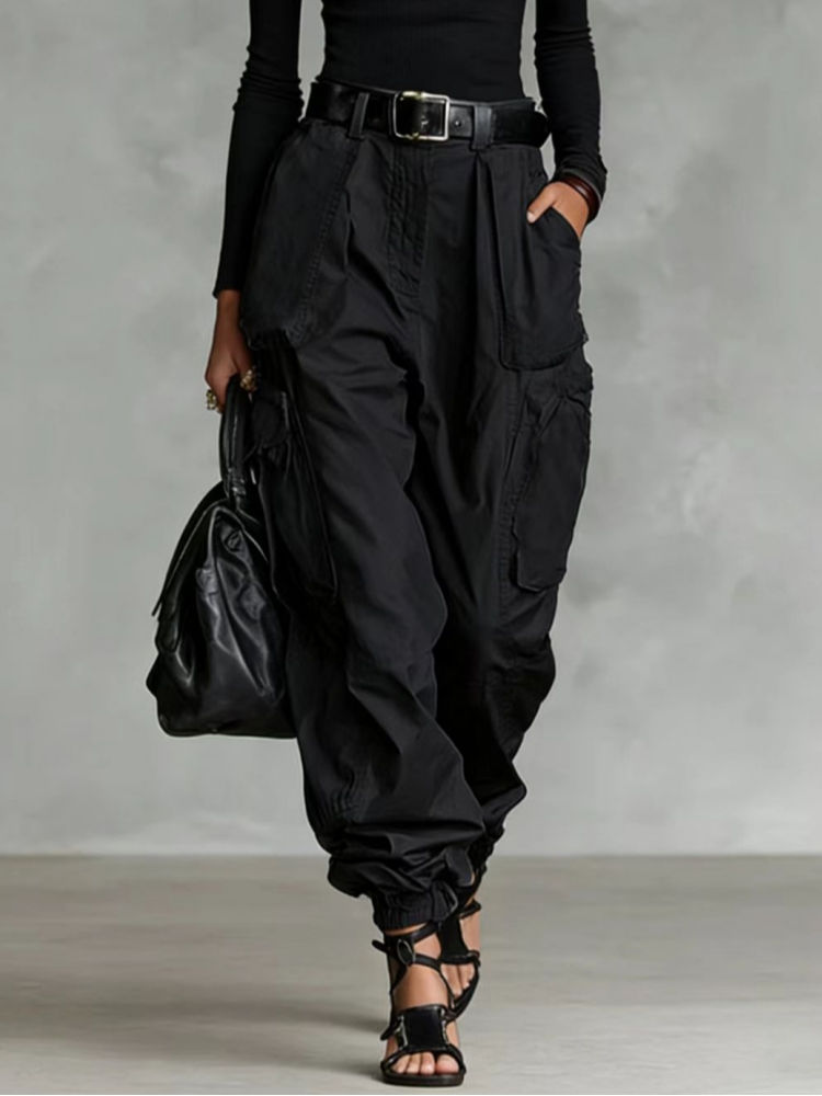 Miniatura: Vintage Multi-Pocket Utility Cargo Trousers