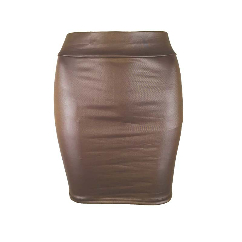 Thumbnail: Vintage Faux Leather High-Waisted Bodycon Pencil Skirt