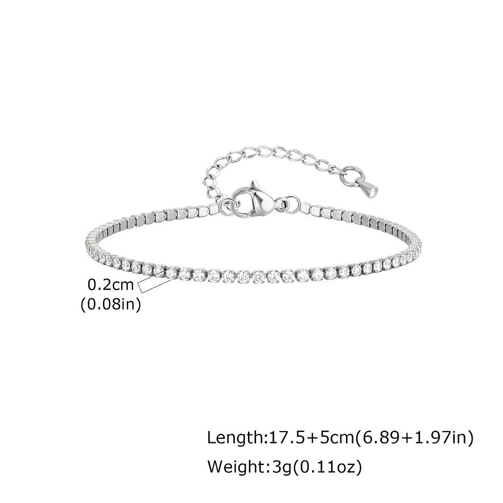 Miniature : Luxury Zircon Tennis Chain Bracelet