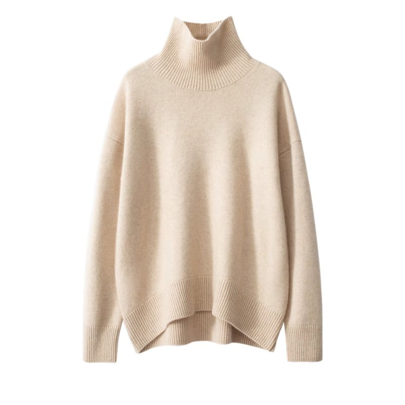 Thumbnail: 100% Pure Cashmere Heavyweight Roll Neck Jumper