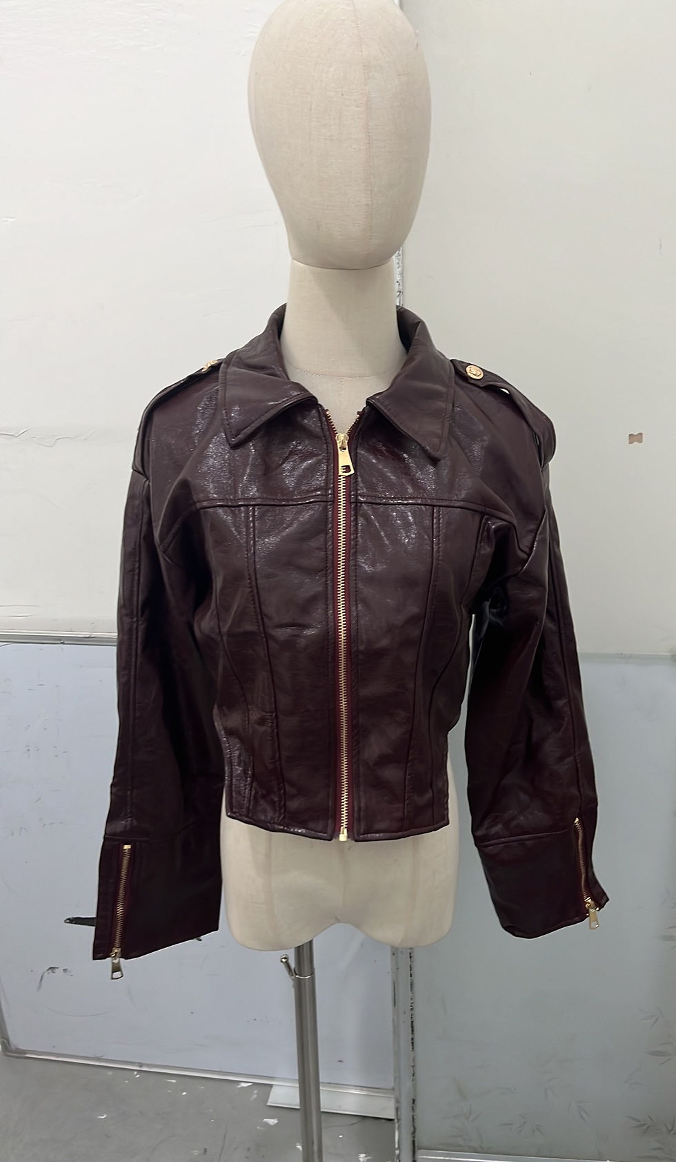Thumbnail: Oversized Faux Suede Bomber Jacket