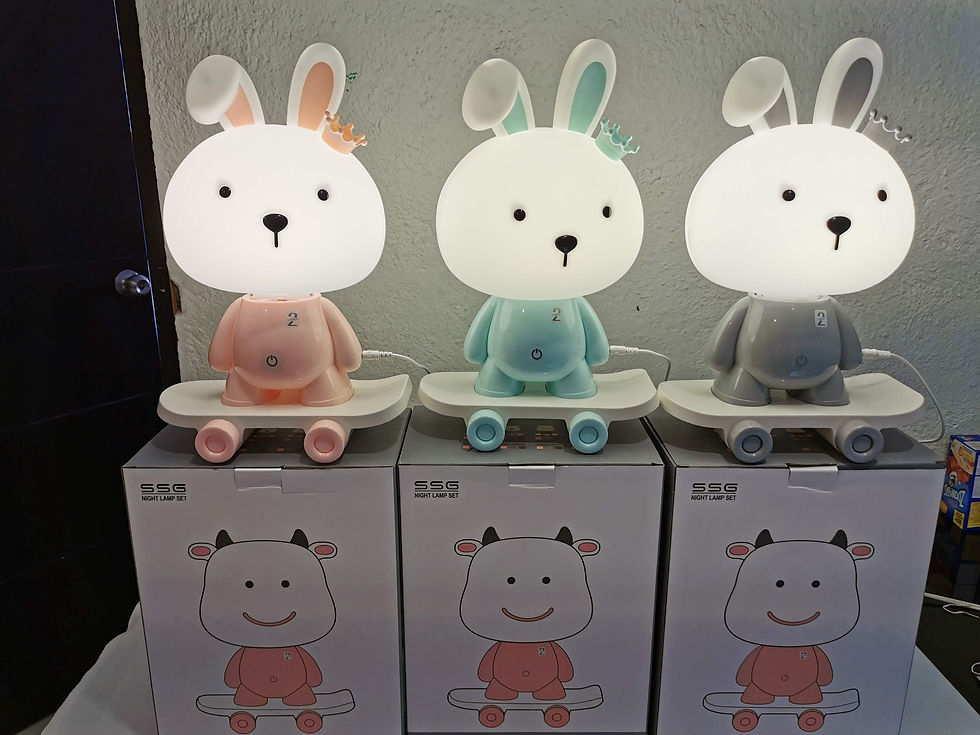 Lámparas Conejo Kawwai, Luz Led Touch, 3 Intensidades.