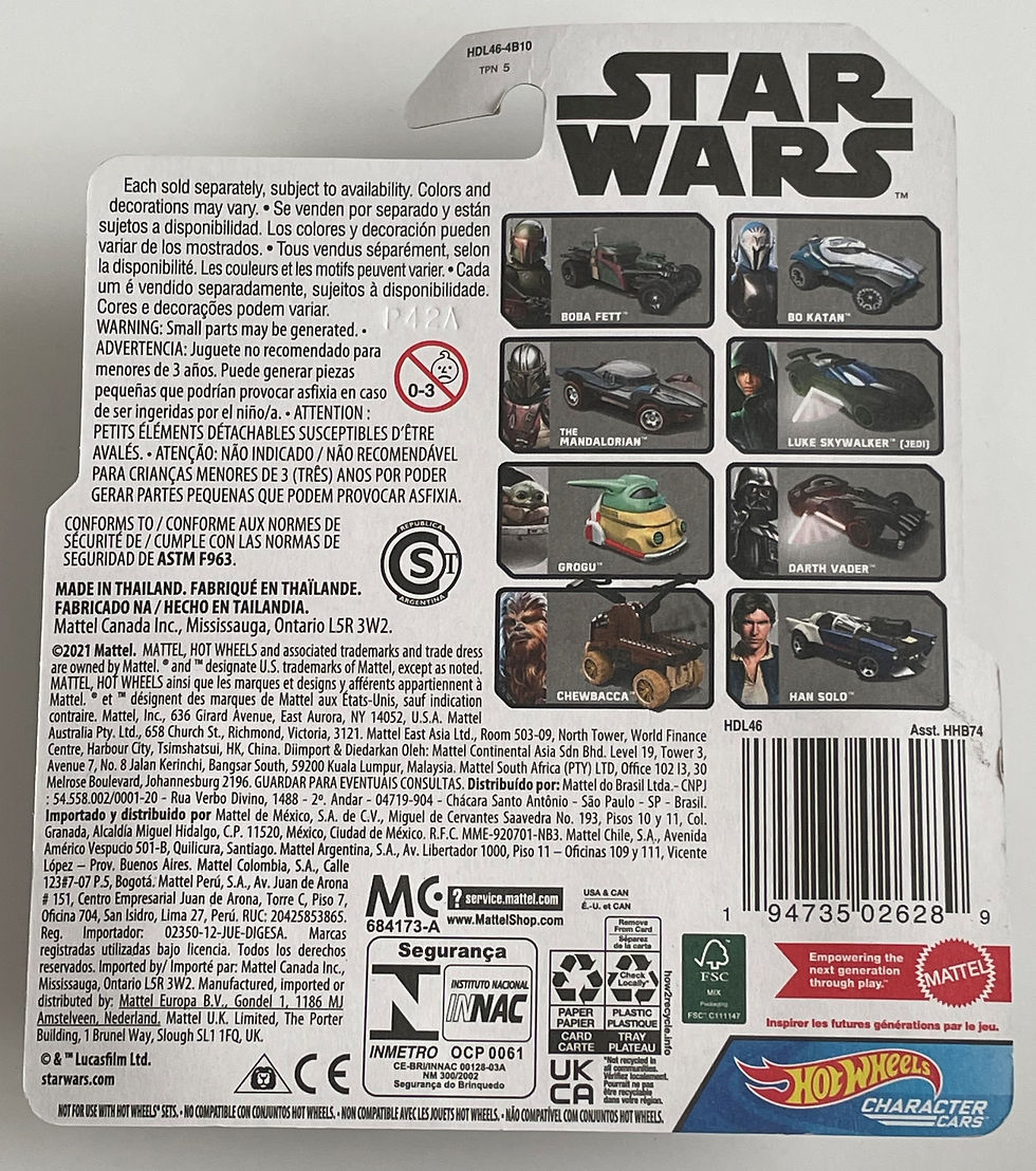 Thumbnail: Hot Wheels Character Cars Star Wars Mandalorian Bo Katan