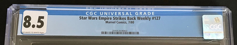 Thumbnail: Star Wars Empire Strikes Back Weekly 127 CGC 8.5 Off-WH To WH