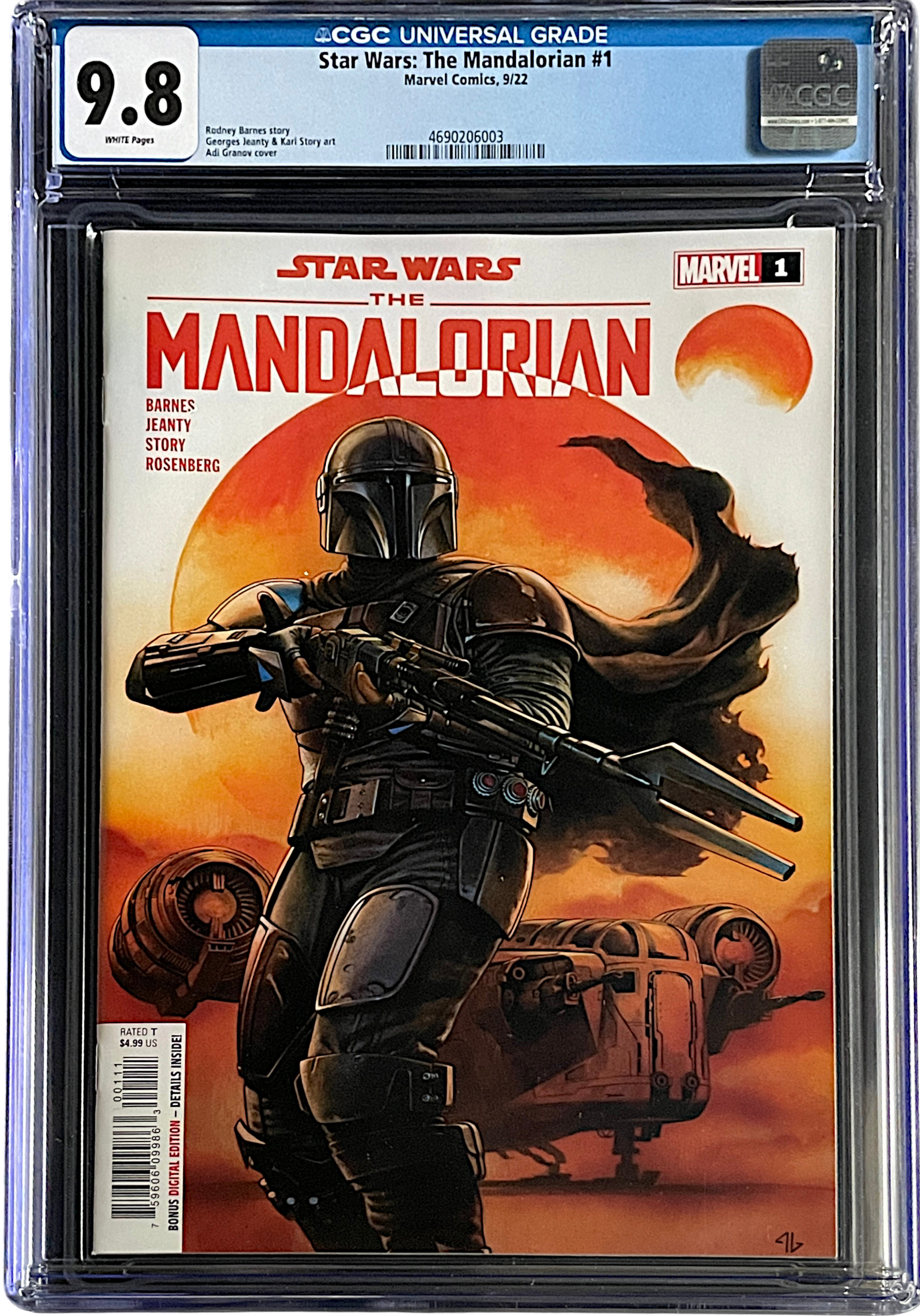Star Wars: The Mandalorian 1 CGC 9.8 WH