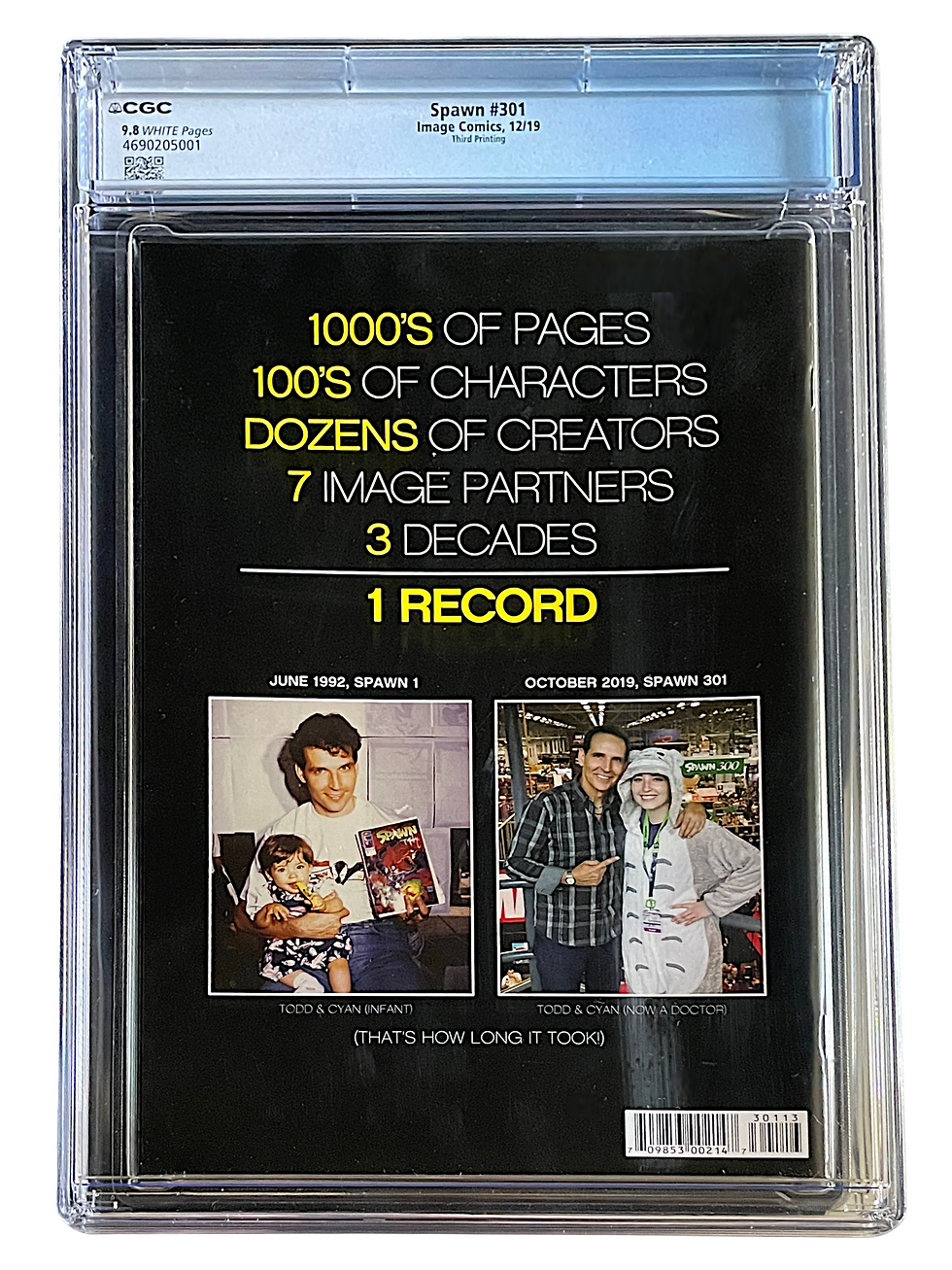 Thumbnail: Spawn 301 3rd Print Variant CGC 9.8 WH