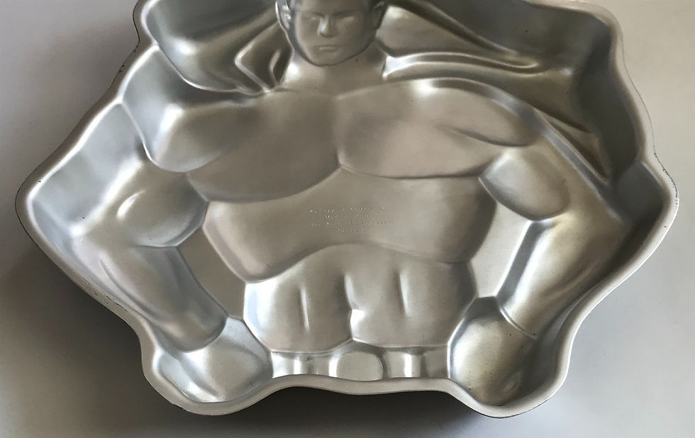 Thumbnail: 1977 Vintage Wilton Superman Cake Party Pan