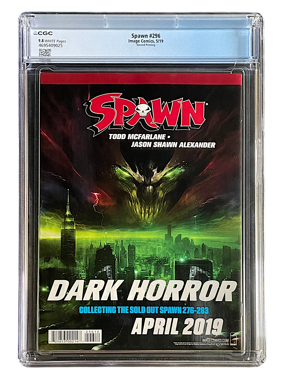 Thumbnail: Spawn 296 Mattina 2nd Print Variant CGC 9.8 WH 2019