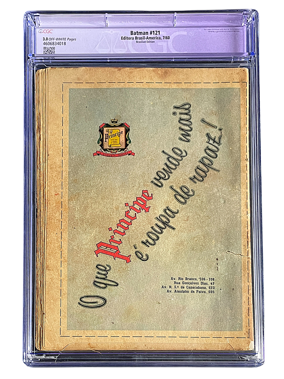 Thumbnail: Batman Brazilian Edition 121 CGC Restored 3.0 OW