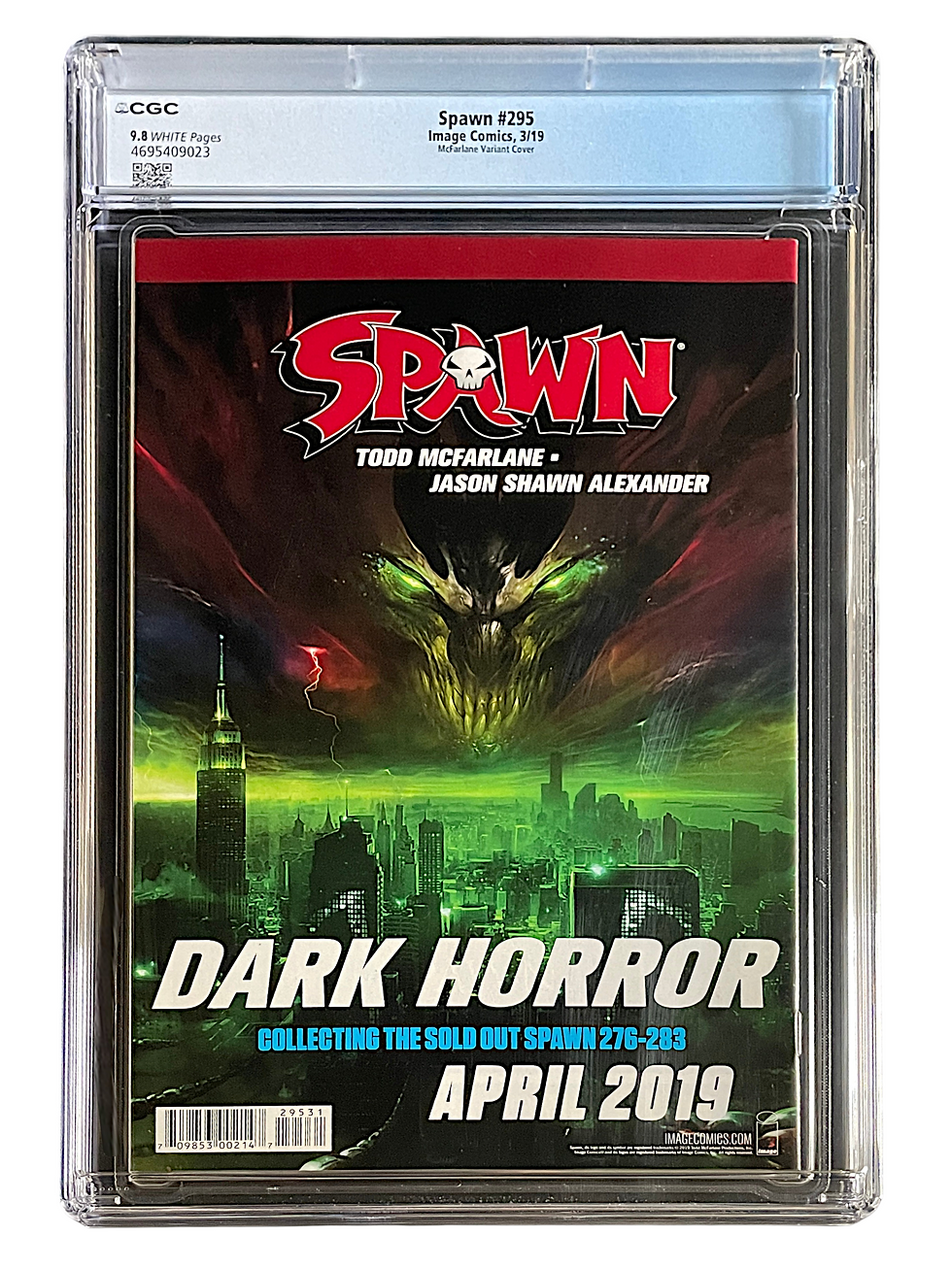 Thumbnail: Spawn 295 McFarlane Sketch Variant Cover CGC 9.8 WH