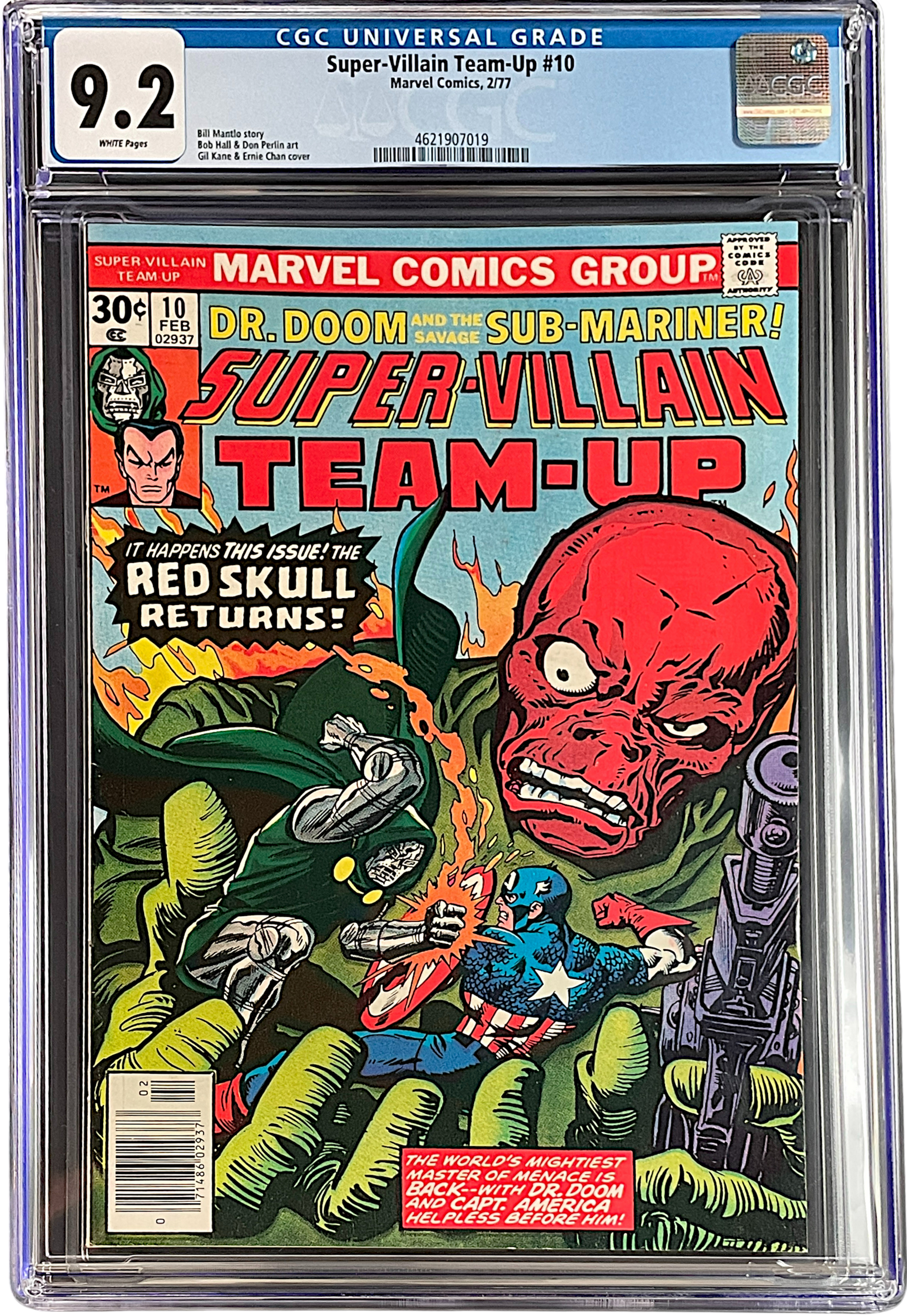 Super-Villain Team-Up 10 CGC 9.2 WH