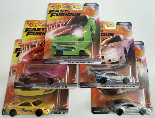Hot Wheels Premium Fast & Furious Set Of 5 | VTG. COMICS AND