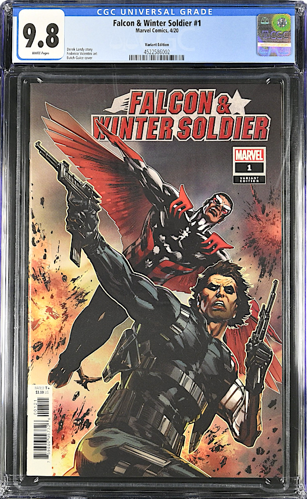 Falcon and Winter Soldier 1 1:50 Guice Variant CGC 9.8 WH