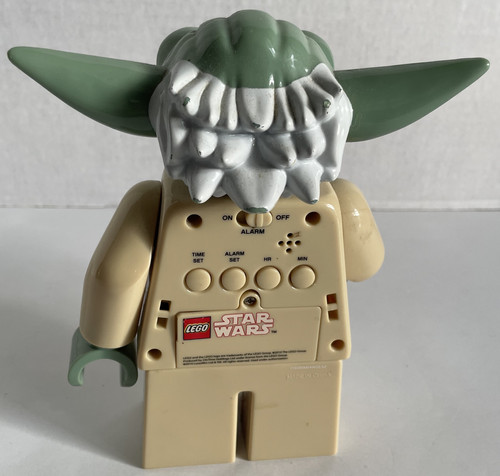 Digital Clock Lego Star Wars Yoda Alarm Clock Pre-Owned 2010 Lego