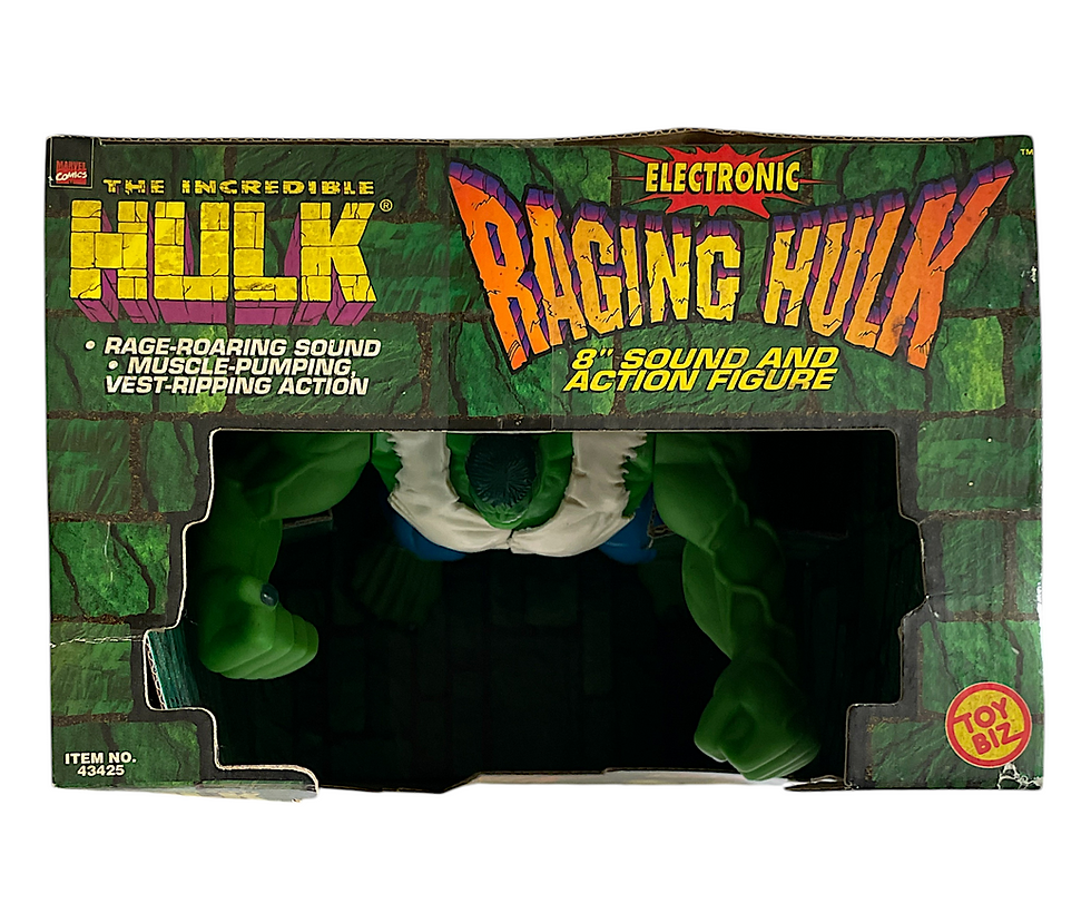 Thumbnail: 1997 Toy Bizl Raging Hulk 8-inch Action Figure With Sound MISB