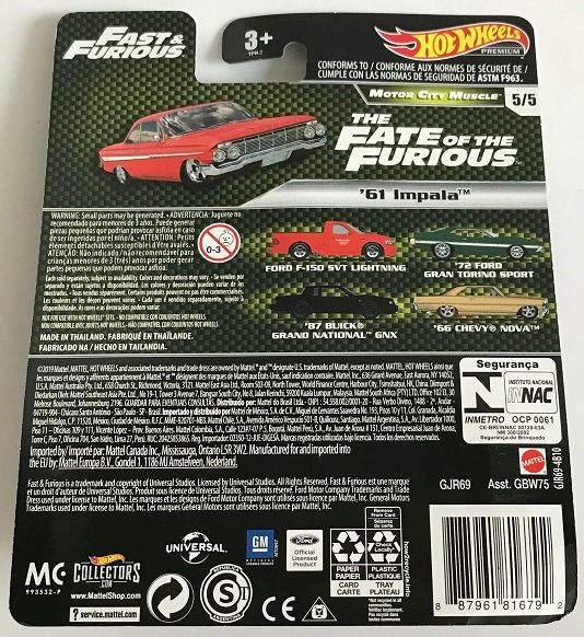 Thumbnail: Hot Wheels Premium Fast & Furious Motor City Muscle '61 Impala