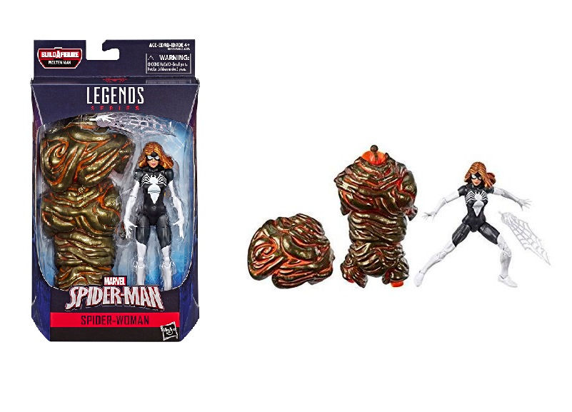 Marvel Spider-Man Legends Series Spider-Woman BAF Molten Man