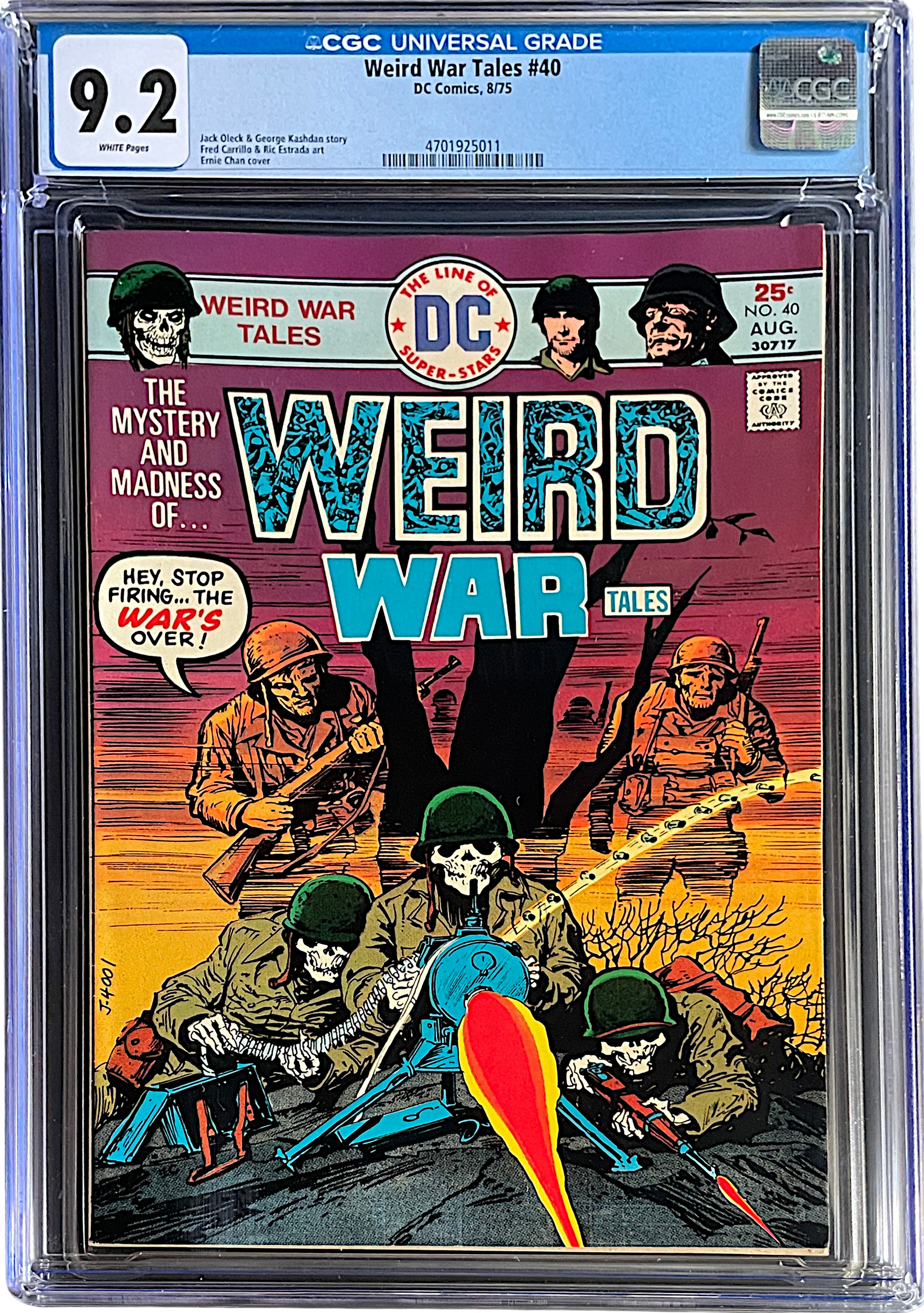 Weird War Tales 40 CGC 9.2 WH