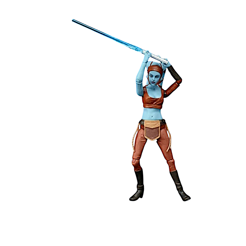 Thumbnail: Star Wars The Vintage Collection Clone Wars Aayla Secura Figure Cracked Bubble