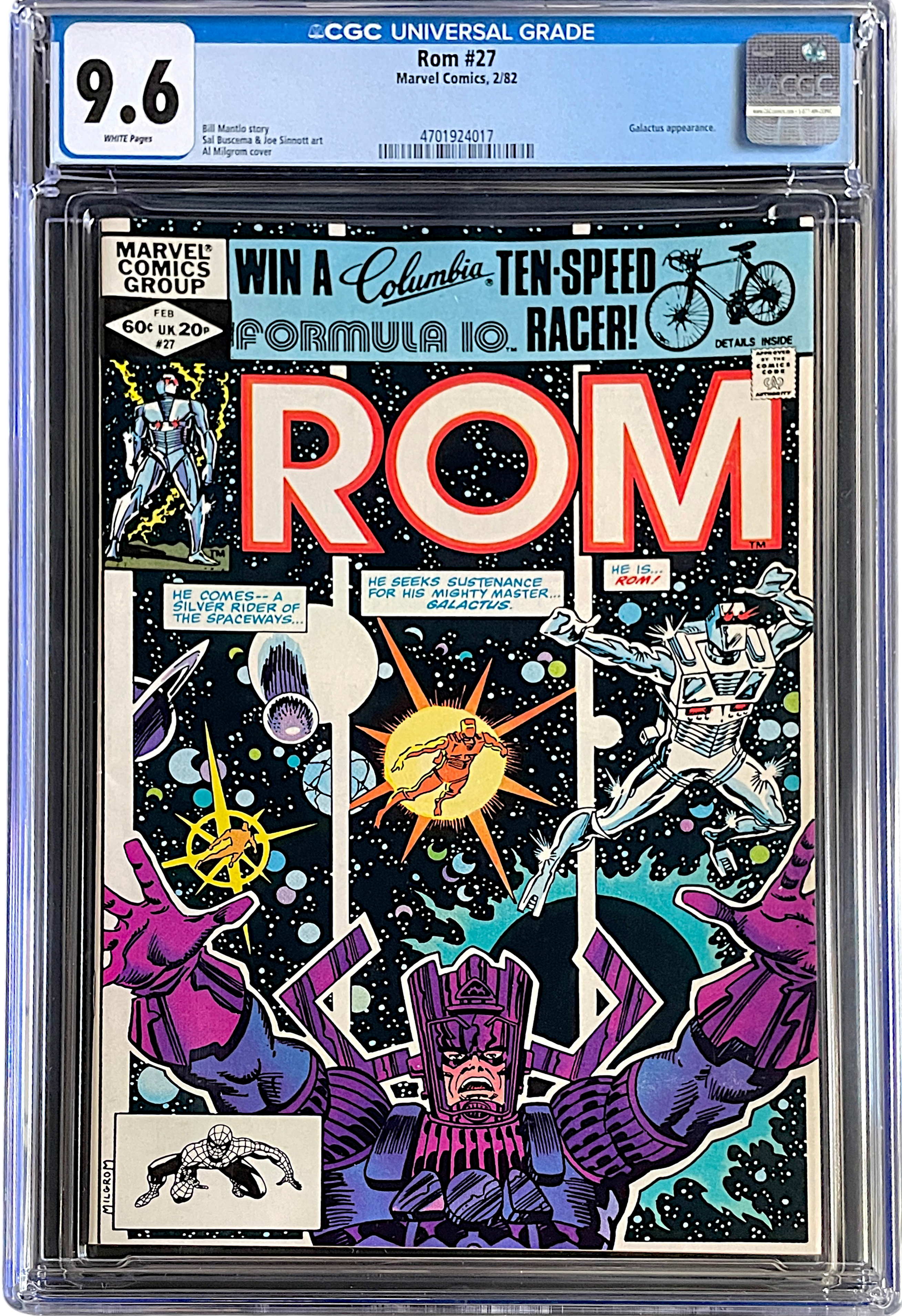 ROM 27 CGC 9.6 WH