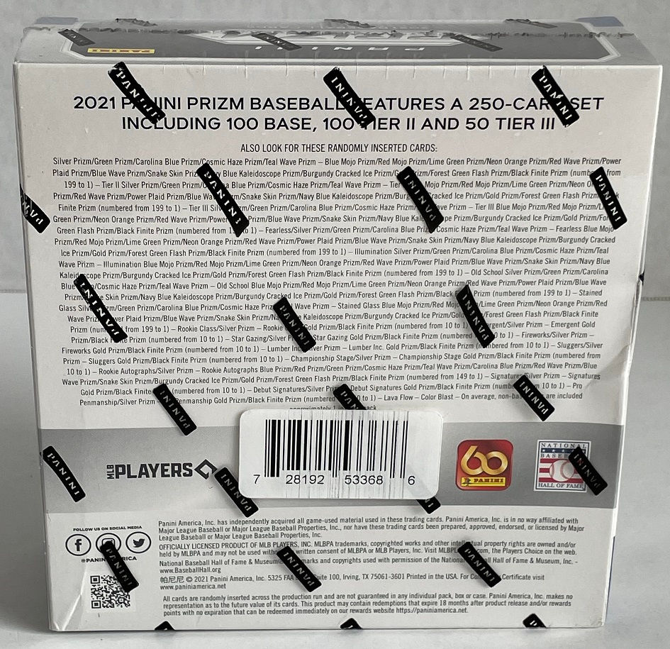 Thumbnail: 2021 Panini Prizm MLB Baseball Trading Cards Mega Box