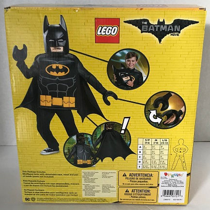 Thumbnail: Childs LEGO Batman Movie Costume Kids Cosplay Halloween Size Medium(7-8)DC Comic