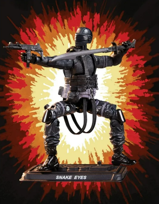 Thumbnail: G.I. Joe Retro Collection Snake Eyes 3.75 inch Action Figure