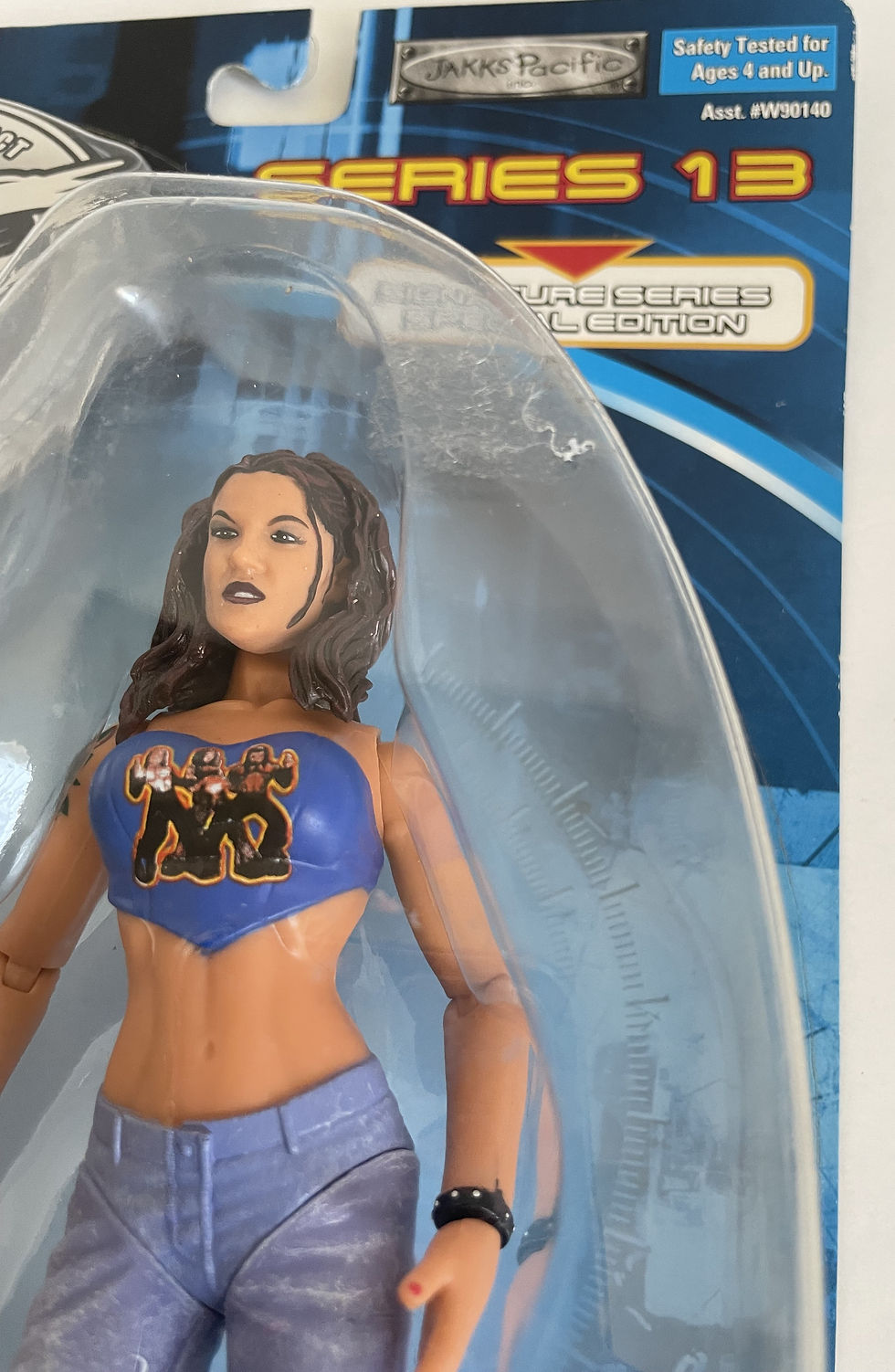 Thumbnail: 2001 WWF Titantron Live Series 13 Lita Wrestling Figure By Jakks Pacific