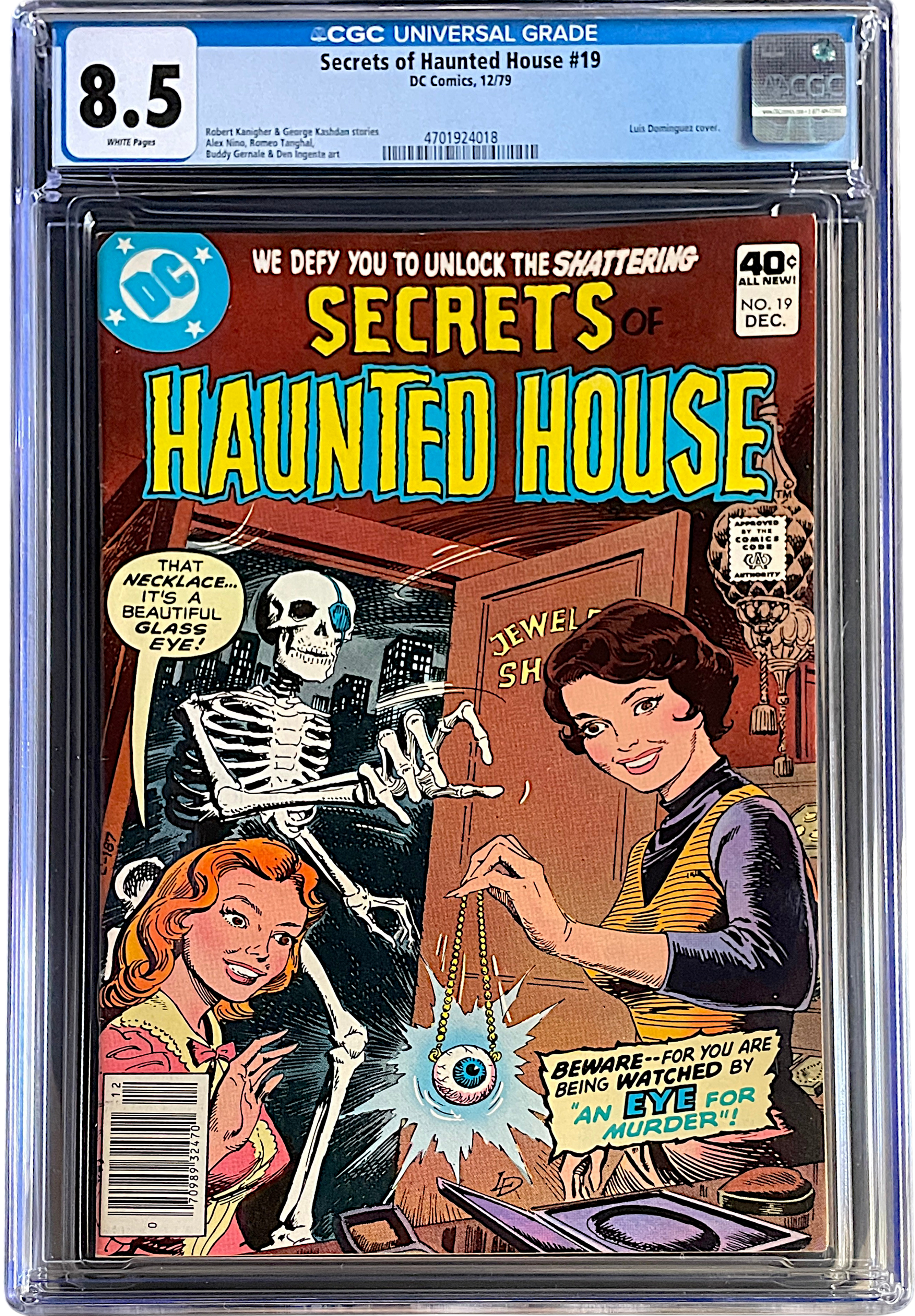Secrets of Haunted House 19 CGC 8.5 WH