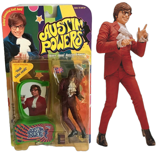 1999 Austin Powers Ultra Cool Action Figure By McFarlane Toys