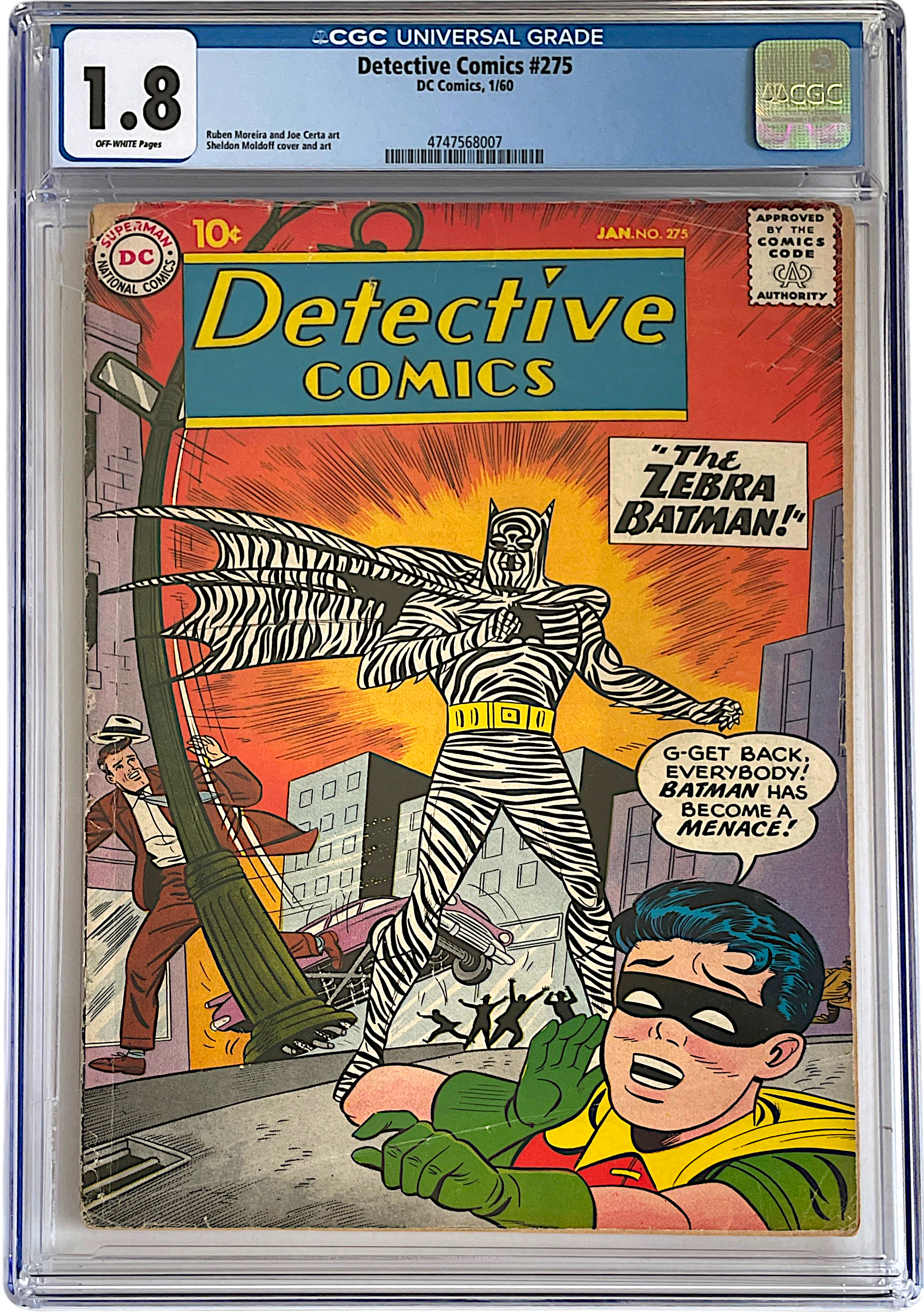 Detective Comics 275 CGC 1.8 OW