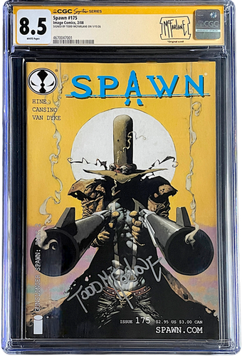Spawn 175 CGC SS 8.5 WH SIGNED BY TODD MCFARLANE | VTG. COMICS AND