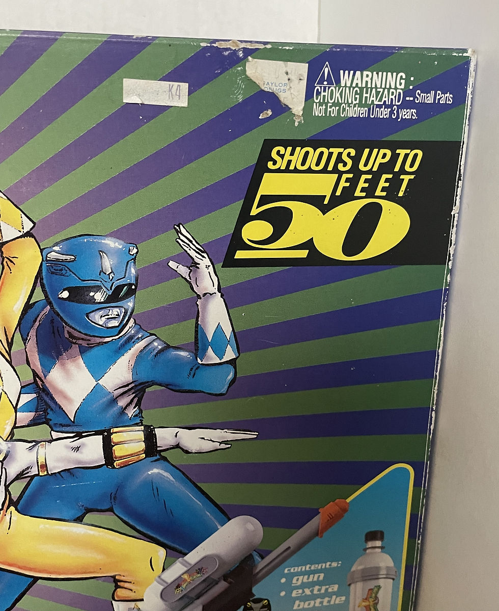 Thumbnail: 1994 Mighty Morphin Power Rangers Super Soaker PR200 Black Ranger [Used]