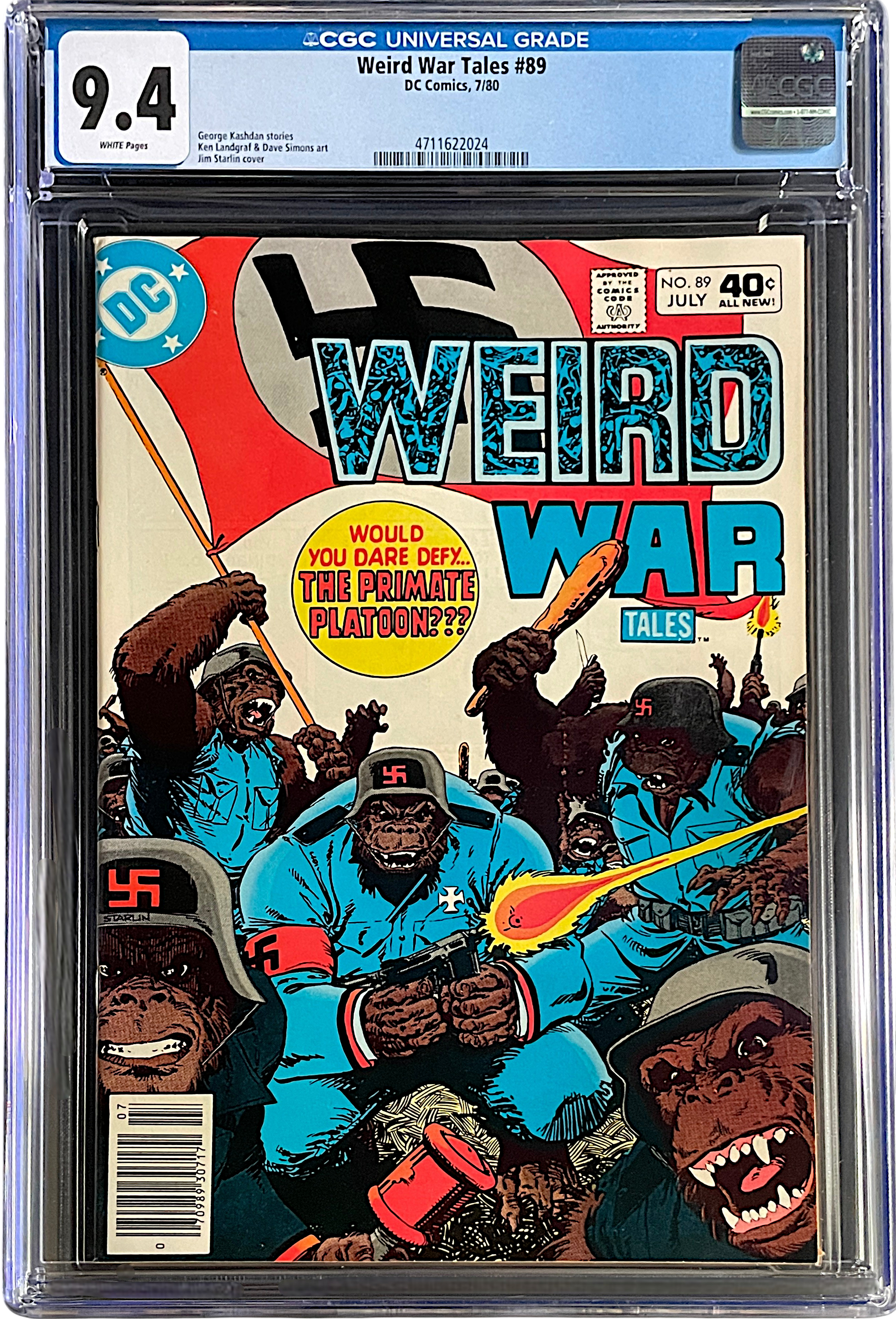 Weird War Tales 89 CGC 9.4 WH