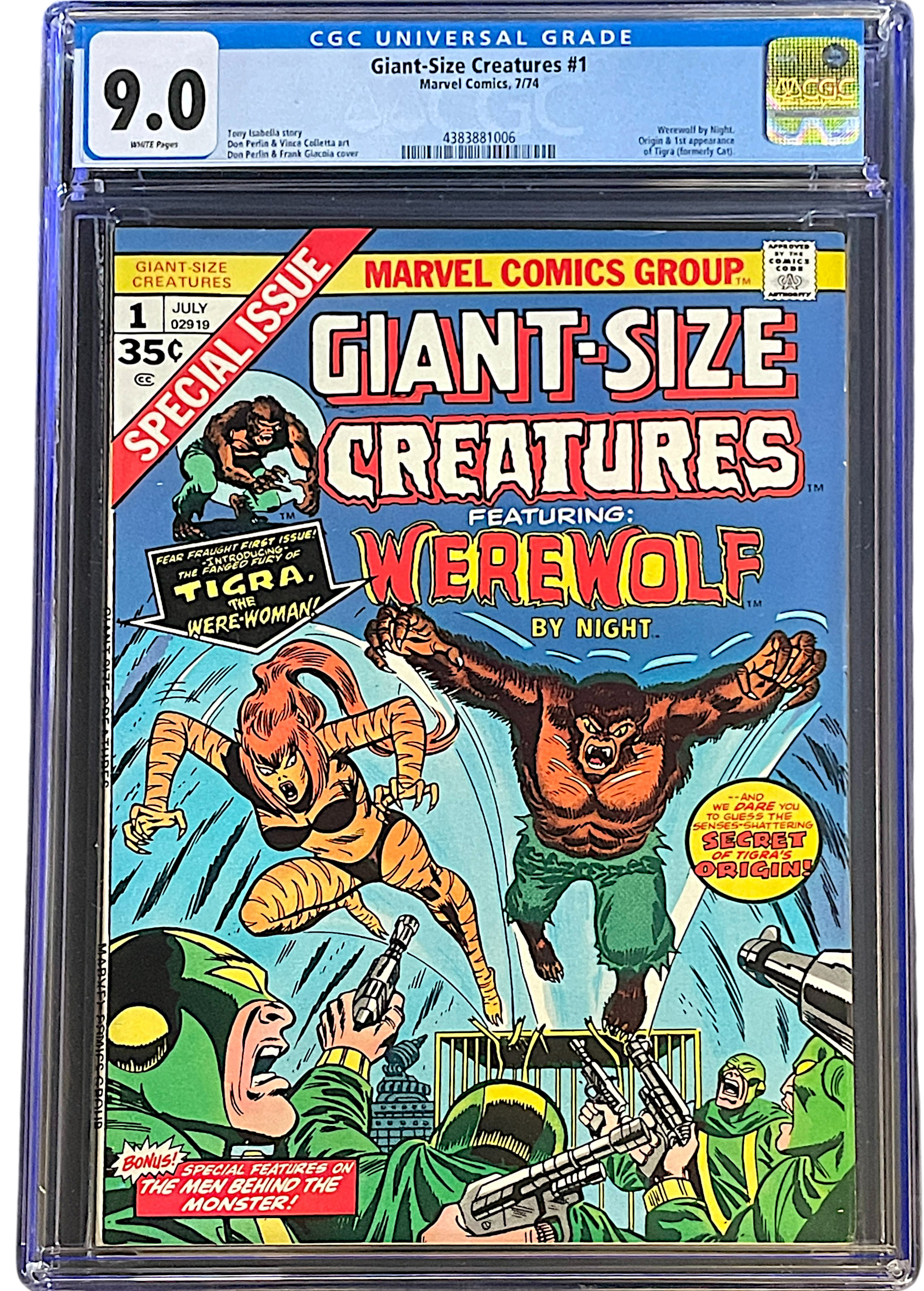 Giant Size Creatures 1 CGC 9.0 WH
