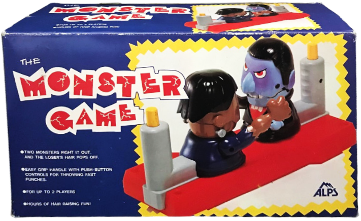 The Monster Game  Dracula VS Frankenstein Boxing ( Alps Early 1970's ) -Open Box