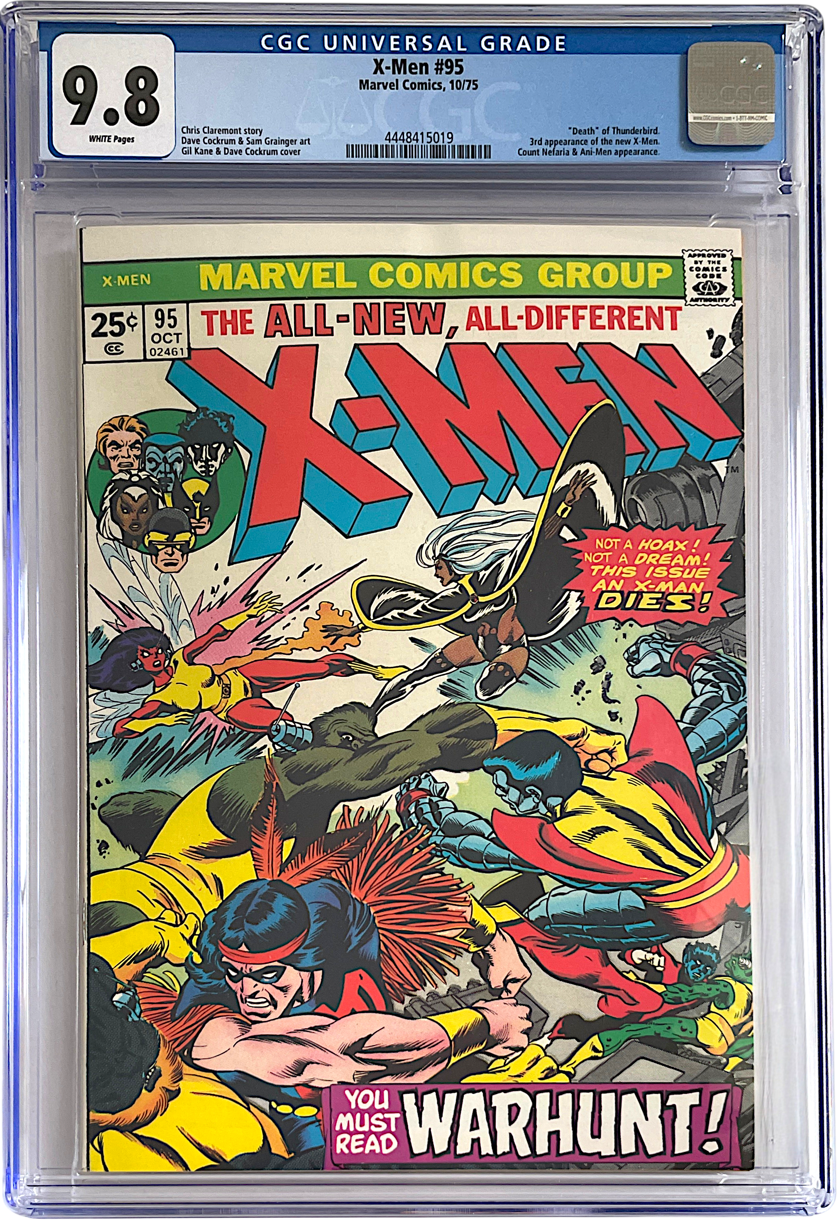 X-Men 95 CGC 9.8 WH