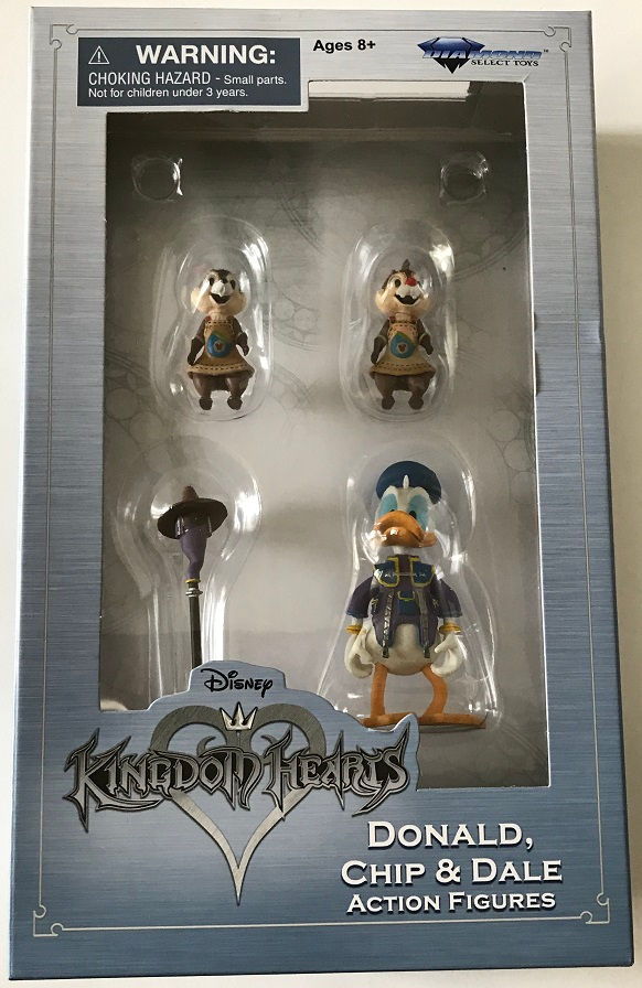 Thumbnail: Disney Kingdom Hearts Donald,Chip&Dale Action Figures By Diamond Select Toys