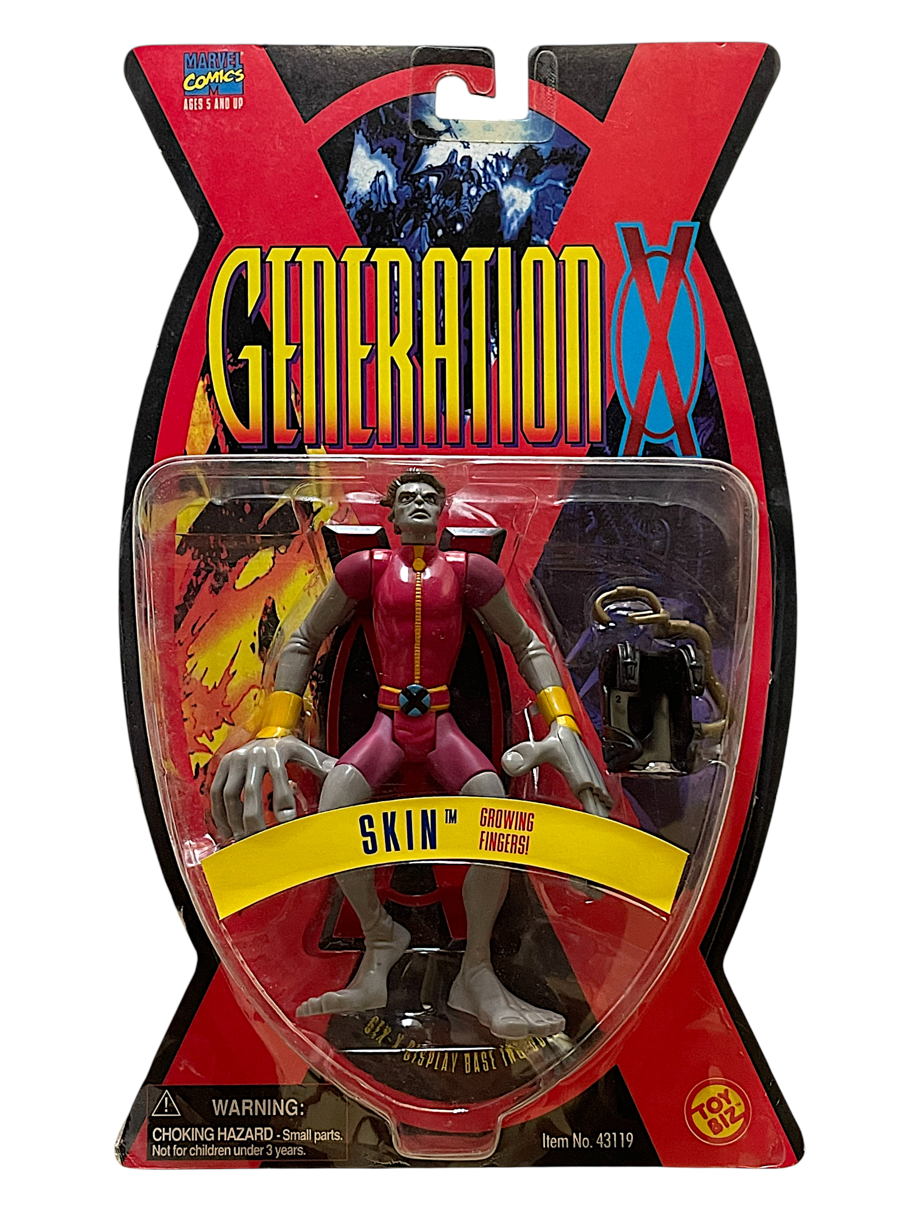 1995 Toy Biz Generation X Skin Growing Action Figure