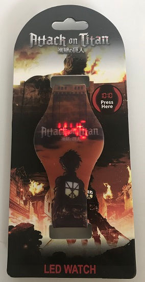Thumbnail: Attack on Titan Eren and Colossal Titan Rubber LED Watch