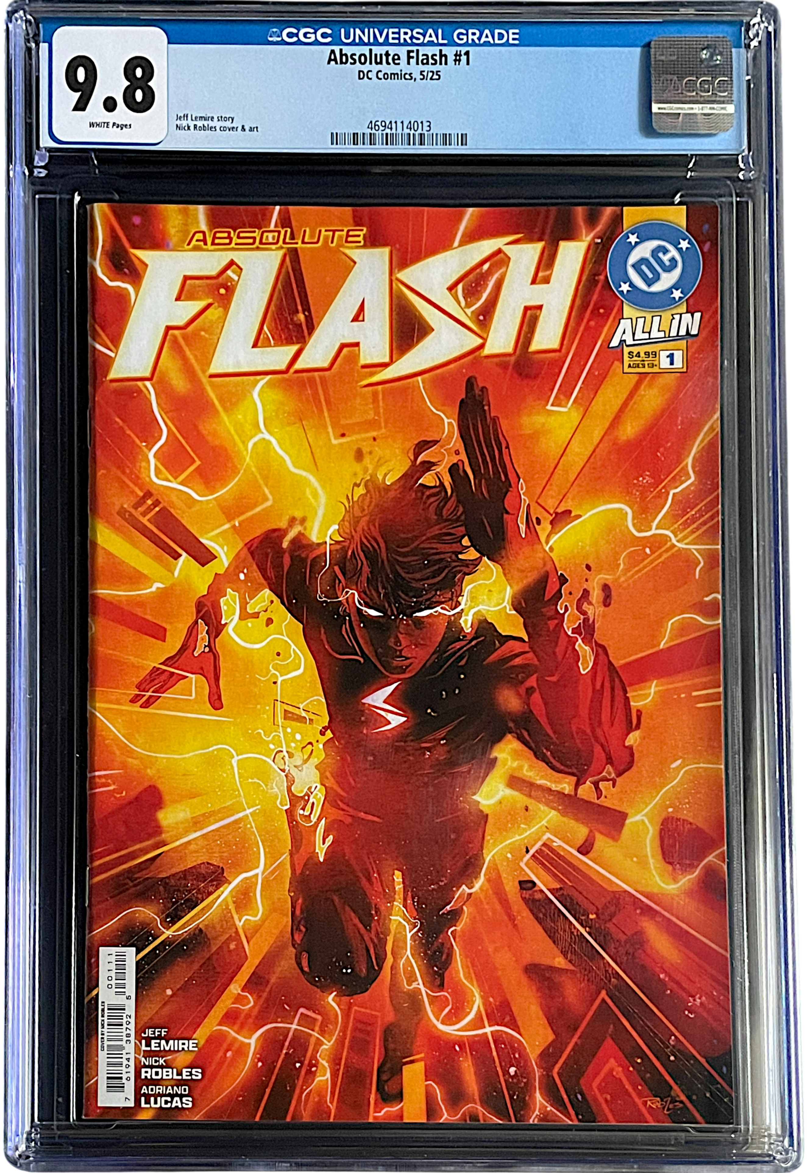 Absolute Flash 1 CGC 9.8 WH
